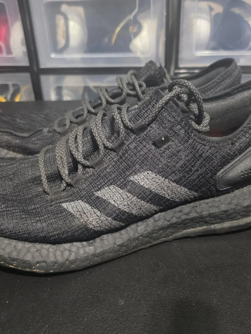 Men’s Adidas Pure Boost Black- Size 12